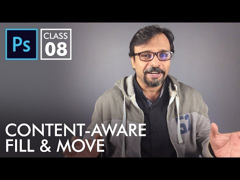 Content Aware Fill Move Tool Adobe Photoshop for Beginners Class 8 Urdu Hindi