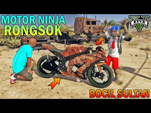 BOCAH SD BELI MOTOR NINJA RONGSOK - GTA 5 SULTAN BOCIL