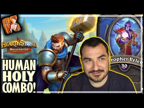HUMAN HOLY COMBO BUILD! - Hearthstone Mercenaries