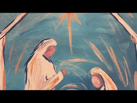 How to paint an Simple Manger Scene for beginners