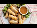 Air Fryer Homemade Chicken Egg Rolls with Time & Temp