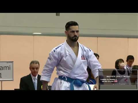 Ryuji Motto (Unsu) vs Ariel Torres Guterrez (Ohan Dai) - KARATE1 Premier League Fukuoka 2023
