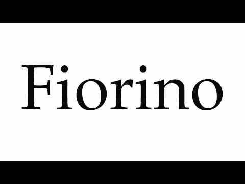 How to Pronounce Fiorino