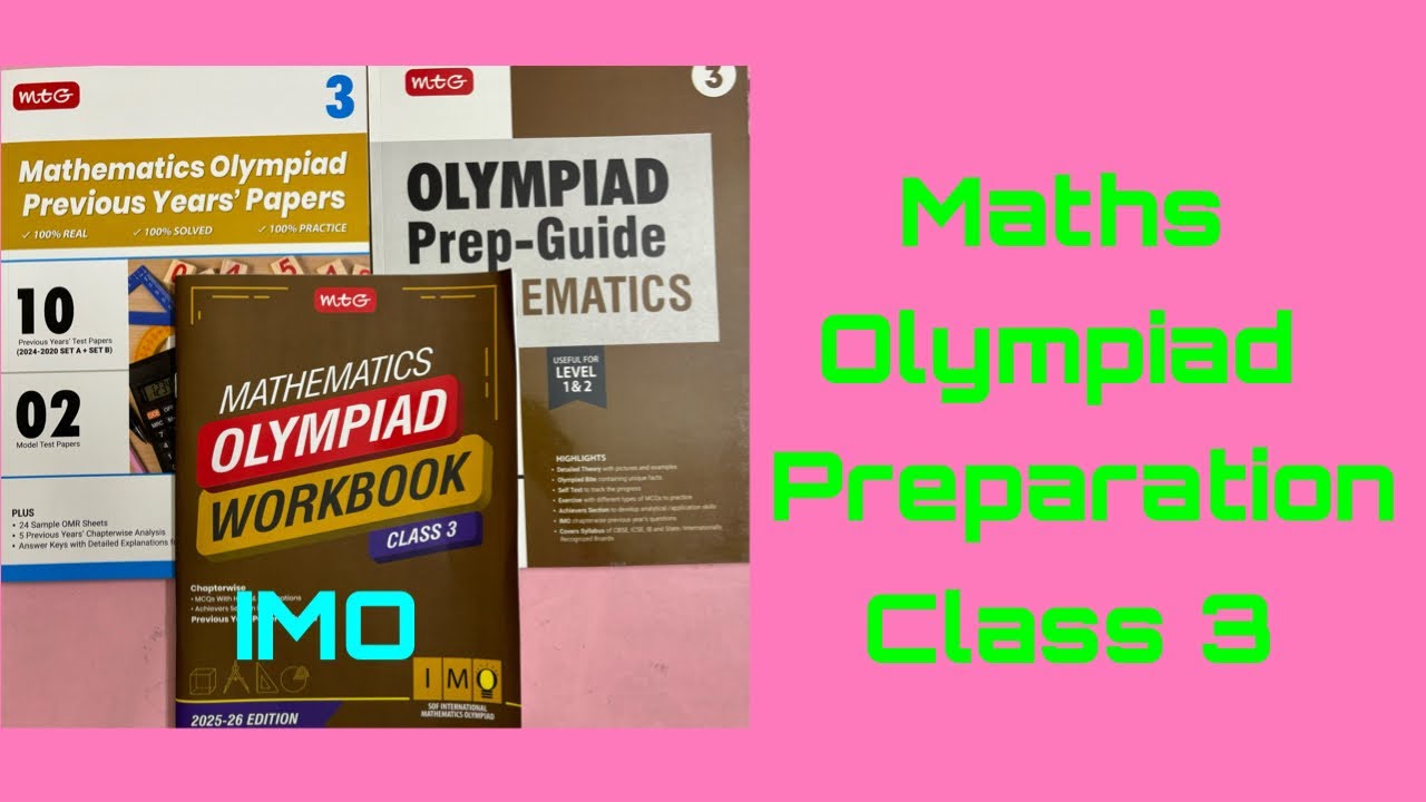 Math Olympiad Books Class 3/Best Books For Mathematics Olympiad Preparation