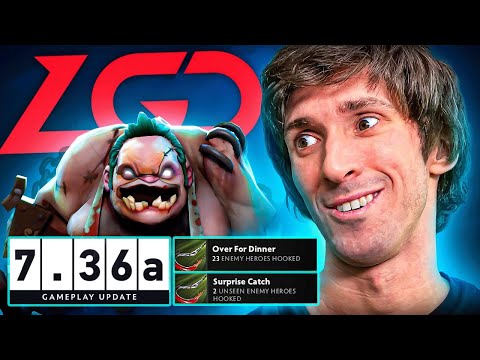 What DENDI 's PUDGE MID  like in 7.36 PATCH....