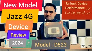 Jazz 4G Wifi Device New Model Unlock Price || Model D523 Review & Unboxing