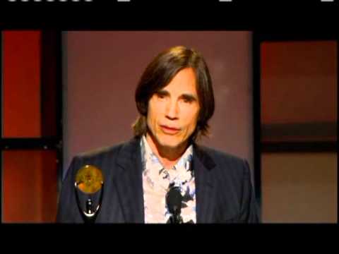Jackson Browne accepts award Rock and Roll Hall of Fame inductions 2004
