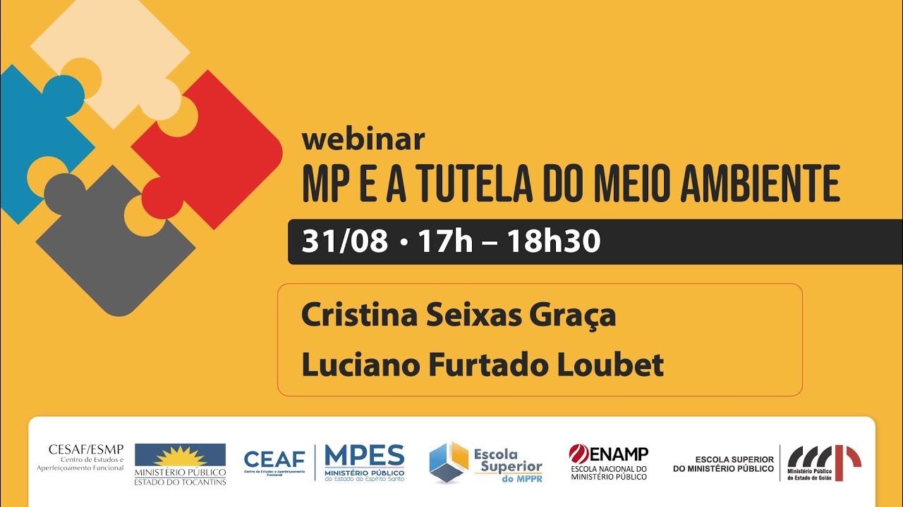 [WEBINAR]  Ministério Público e a tutela do Meio Ambiente