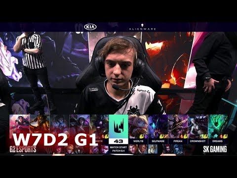 G2 eSports vs SK Gaming | S9 LEC Spring 2019 Week 7 Day 2 | G2 vs SK W7D2