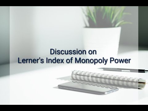 Thumbnail for Discussion on Lerner's Index Of Monopoly Power_ General Economics_ Answers_ Solutions by Abba Lerner