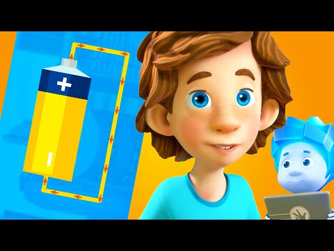 How do batteries charge? | The Fixies | Animation for Kids - Kingdom Kids Zone, Little Learners - The Fixies