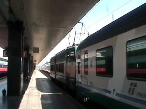 E656.042 in partenza con l' IC 707 Roma Termini - Taranto