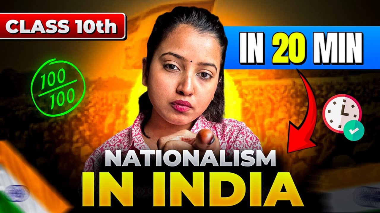Class 10 NATIONALISM IN INDIA | Class 10 History in 20 Minutes!  | Shubham Pathak #socialscience
