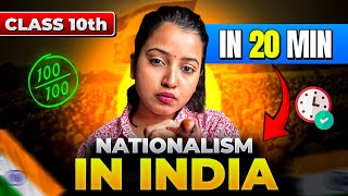 Class 10 NATIONALISM IN INDIA | Class 10 History in 20 Minutes!  | Shubham Pathak #socialscience