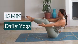 15 Min Daily Yoga Flow | Best Every Day Full Body Yoga For All Levels