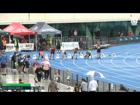 Boys Under 14 100m H1 - 2020 State Combined Events Championships // LAVicTV