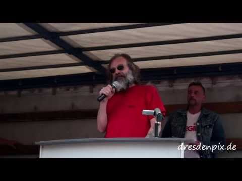 Pegida Montagsdemo Redebeitrag von Curd Ben Nemsi  am 18.Mai.2015 in Dresden