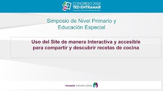 Uso del Site interactivo para recetas de cocina