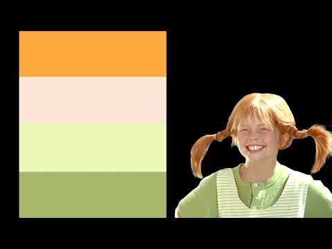 Pippi longstocking, COLOUR PALETTE, TV 1969, Mr Wood and Mr Tin.