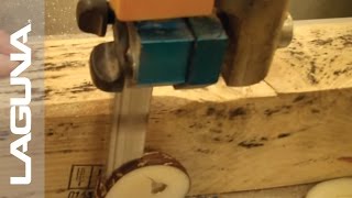 ReSawKing Blade Cutting through Taguas Nut - Laguna Tools