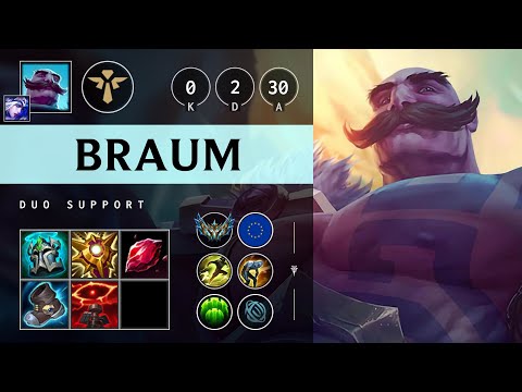 Braum Support vs Nautilus - EUW Challenger Patch 25.09