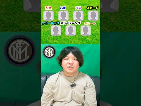 【インテル】7つのスキルのサッカー選手と言えば？？？ #shorts