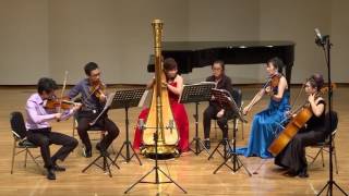 Jean Cras: Quintet for Harp, Flute, Violin, Viola, and Cello 1928, 1st movement: Assez Animé