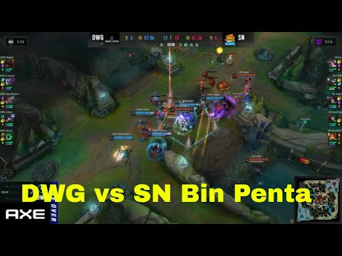 DWG vs SN Bin Penta Fight  League of Legends