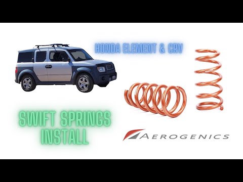 Honda Element & CRV  Rear Sag fix Aerogenics Rear Swift Springs Installation