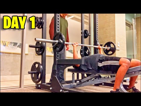 HardGainer Summer Cut Day 1 - Breaking Bench Press PR's (Push Workout)