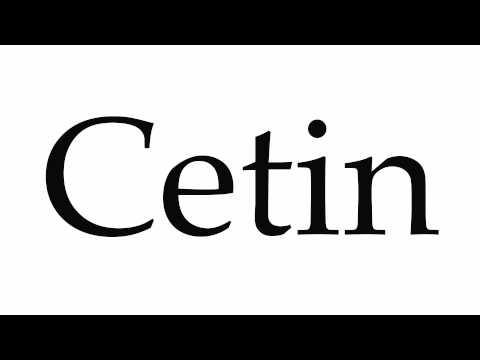 How to Pronounce Cetin