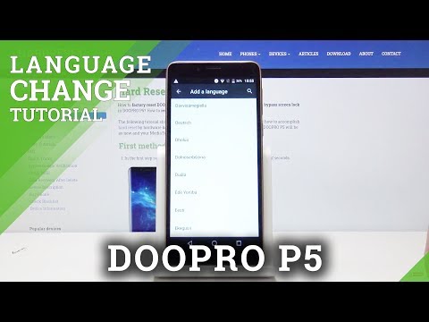 How to Change Language in DOOPRO P5 – Language Setup