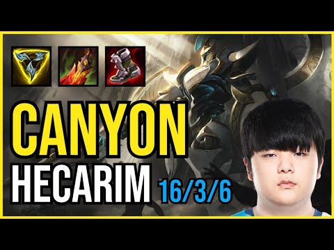 CANYON - HECARIM vs TALIYAH Jungle - KR Challenger - Patch 11.4