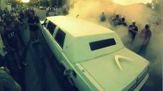 limo burnout at Doochies Bad Company