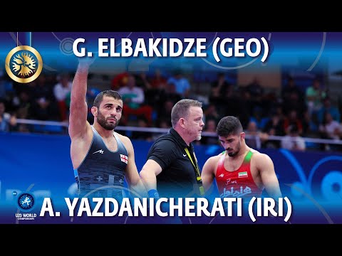 Giorgi Elbakidze (GEO) vs Amirmohammad Yazdanicherati (IRI) - Final // U23 World Championships 2022