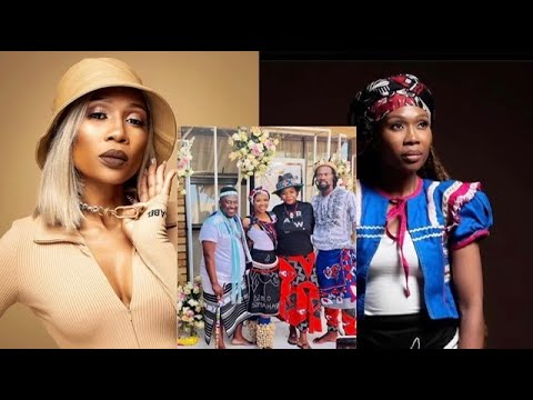 Dineo Ranaka Celebrating coming back home from her initiation