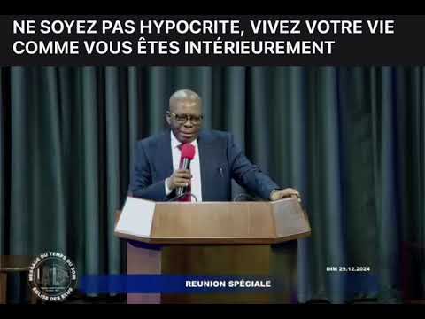 PASTEUR KALUMBU EXHORTE L’ÉGLISE POUR 2025 : VIS TA PROPRE VIE