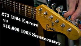 Video thumbnail for Can we make this £75 Encore Stratocaster sound like the all original 63!!! by Monty's Guitars