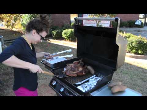 How To Grill a Turkey on a Gas Grill Part 2 by Grill...