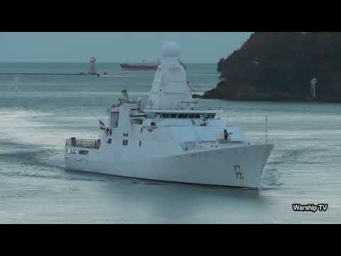 ROYAL NETHERLANDS NAVY HNLMS ZEELAND P841 ENTERS DEVONPORT AT MOUNT WISE - 19th November 2018