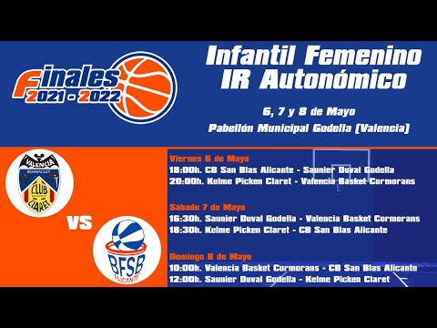 Kelme Picken Claret vs. C.B. San Blas Alicante Fase Final Infantil Fem. Autonómico