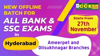 Best Bank and SSC Coaching Center in Hyderabad - Bank PO, Bank Clerk, SSC CHSL, SSC CGL Exams