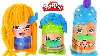 Play-Doh Crazy Cuts Hair Designer Family Pack! Mrs. Play Doh Anna Style Hair Toys by DCTC