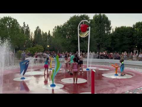 Villalba de Guardo gana un premio al instalar un parque acuático Splashpad