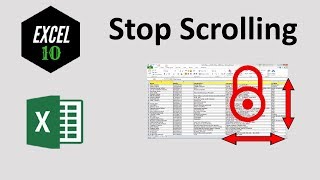 How To Lock Screen To Prevent Scrolling In Excel Worksheet