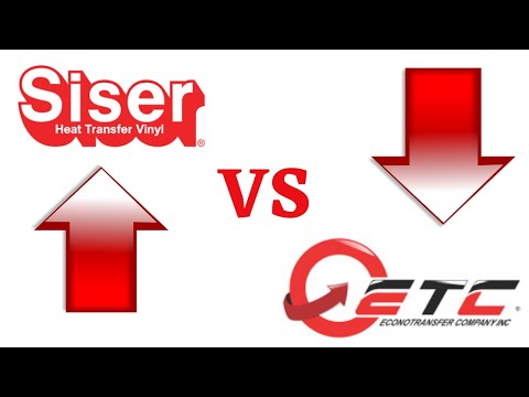 The Best HTV/HEAT TRANSFER VINYL - Siser vs Econotransfer