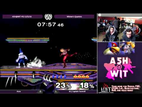 Azzu (Falco) vs IX | Captain Faceroll (Sheik) - ASH@WIT #53 Melee Winner's Quarters