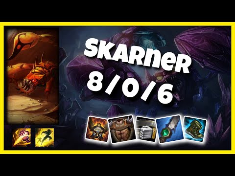 EU Challenger Skarner JUNGLE (8/0/6) vs HECARIM Gameplay Replay - Patch 10.20