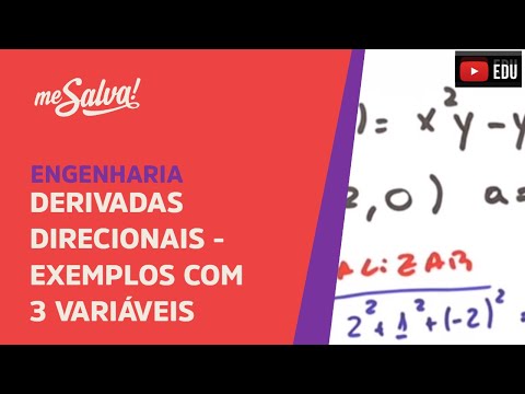 Derivadas Direcionais: Exemplo com 3 variáveis | Engenharia | Me Salva!