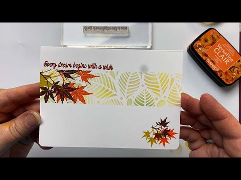 Fallen Leaves by Karen Telfer - A Lavinia Stamps Tutorial